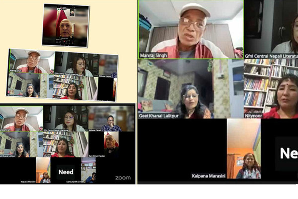 बिनेसाम ललितपुरले गर्‍याे प्रणय सिर्जना वाचन